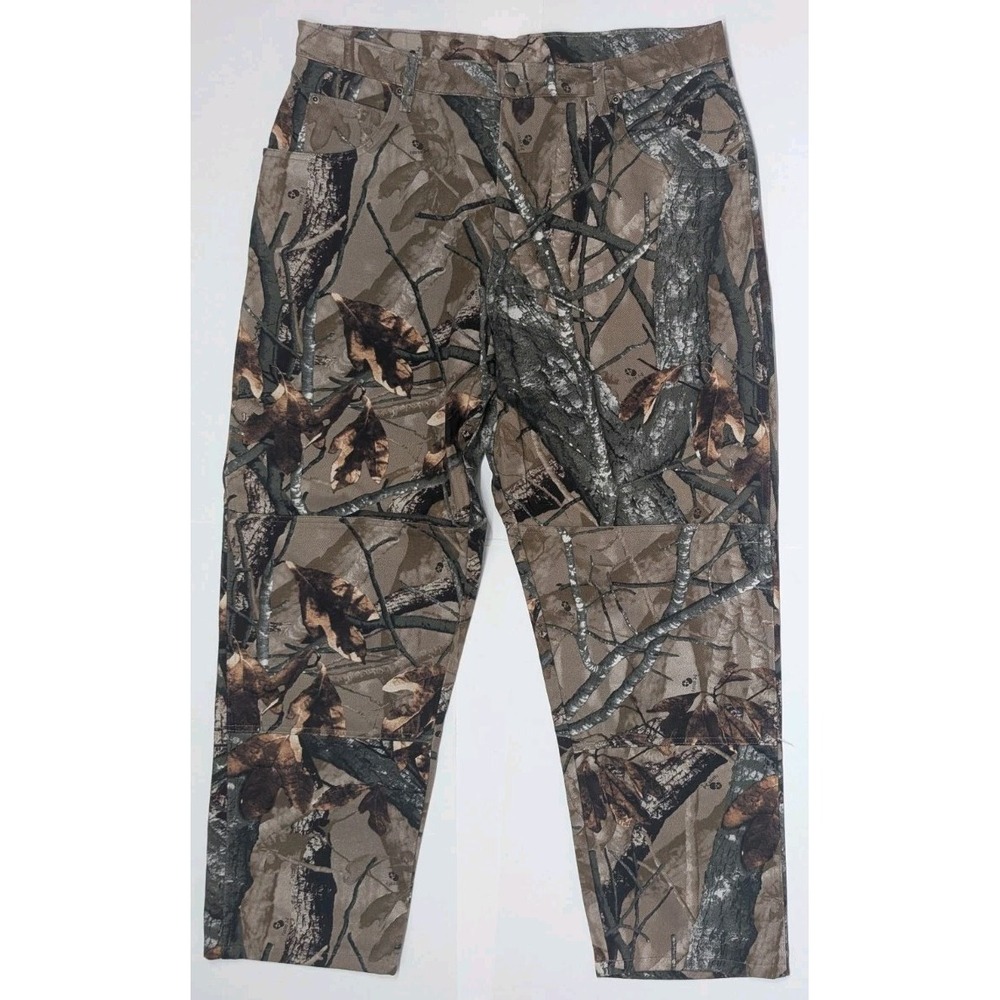Wrangler Reeltree Fusion 3D Camo Jeans Mens 38x30 Double Knee Hunting 97GR1FS - Picture 2 of 11
